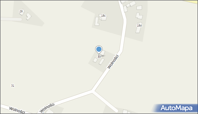 Łubowice, Wolności, 33, mapa Łubowice