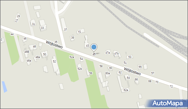 Łuków, Wójtostwo, 45, mapa Łuków