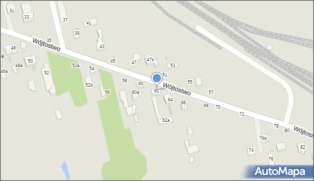 Łuków, Wójtostwo, 62, mapa Łuków