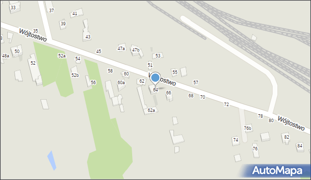 Łuków, Wójtostwo, 64, mapa Łuków