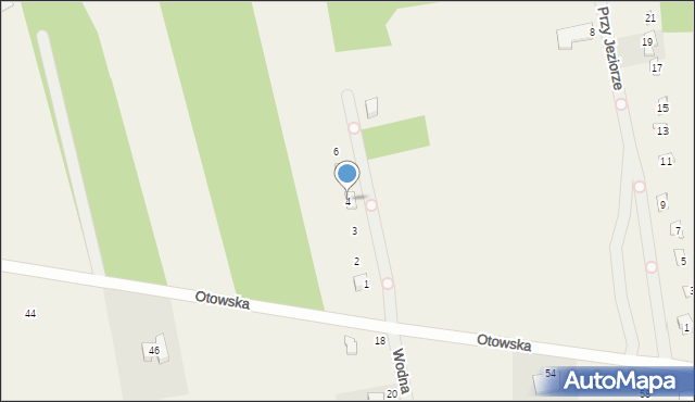 Lusówko, Wodna, 4, mapa Lusówko