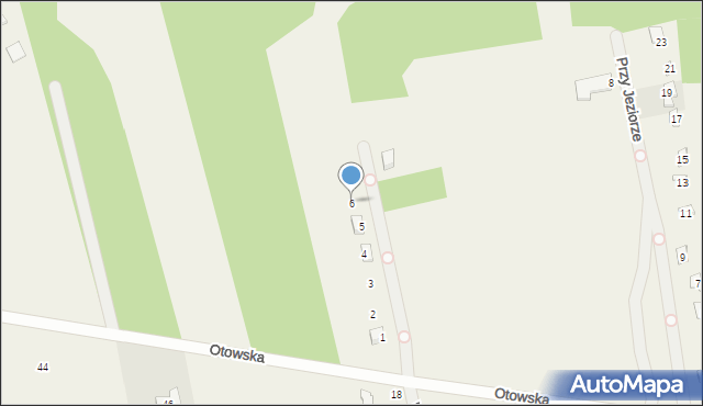 Lusówko, Wodna, 6, mapa Lusówko