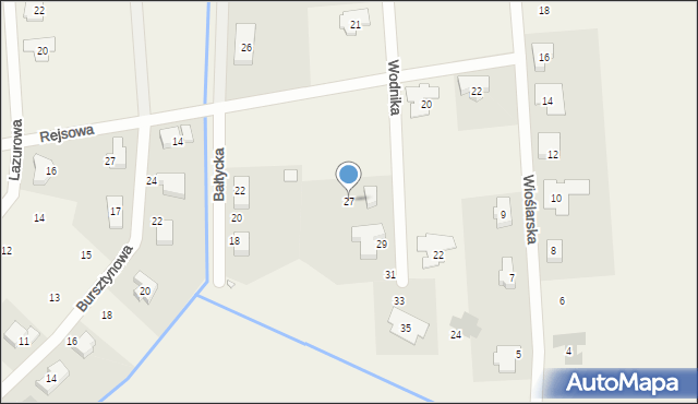 Lusówko, Wodnika, 27, mapa Lusówko