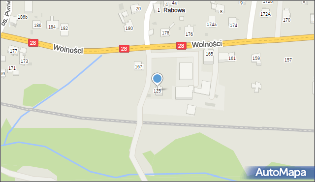 Maków Podhalański, Wolności, 125, mapa Maków Podhalański