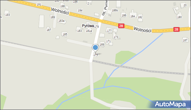 Maków Podhalański, Wolności, 175, mapa Maków Podhalański