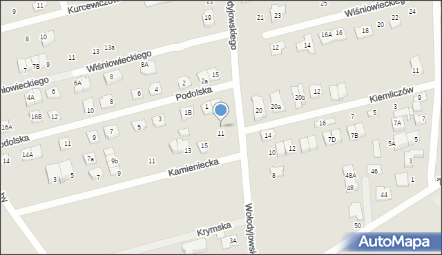 Marki, Wołodyjowskiego Michała, 13, mapa Marki