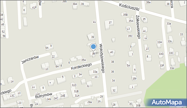 Marki, Wołodyjowskiego Michała, 35, mapa Marki