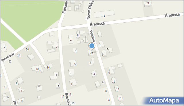 Mechlin, Wodna, 2a, mapa Mechlin