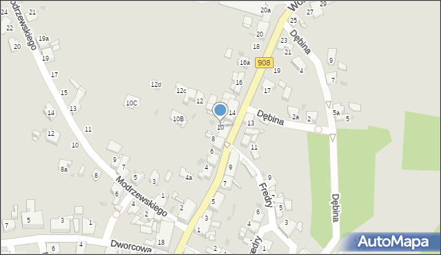 Miasteczko Śląskie, Woźnicka, 10, mapa Miasteczko Śląskie