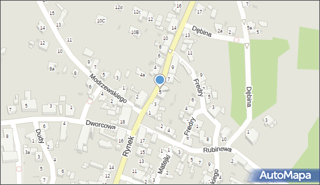 Miasteczko Śląskie, Woźnicka, 5, mapa Miasteczko Śląskie