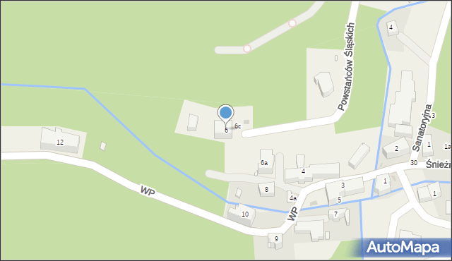 Międzygórze, Wojska Polskiego, 6, mapa Międzygórze