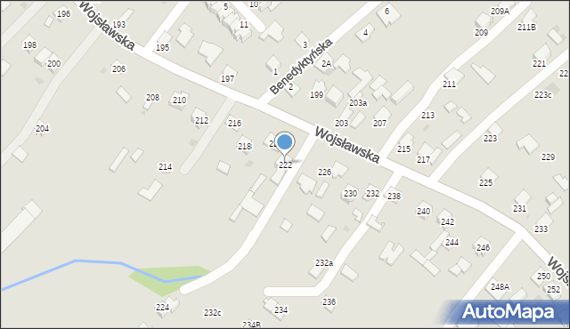 Mielec, Wojsławska, 222, mapa Mielca