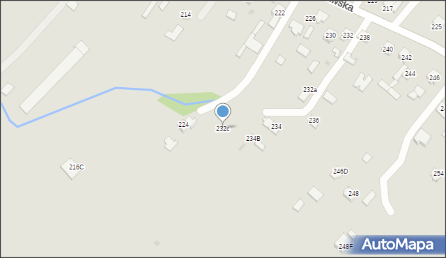 Mielec, Wojsławska, 232c, mapa Mielca