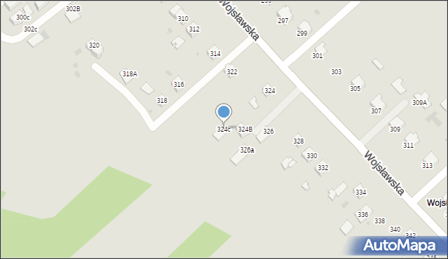 Mielec, Wojsławska, 324c, mapa Mielca