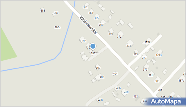 Mielec, Wojsławska, 396, mapa Mielca
