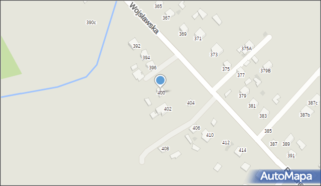 Mielec, Wojsławska, 400, mapa Mielca