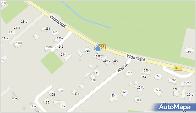 Mielec, Wolności, 248, mapa Mielca