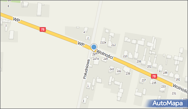 Mierzęcice, Wolności, 247, mapa Mierzęcice