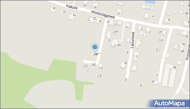 Mikołów, Wodociągowa, 19B, mapa Mikołów