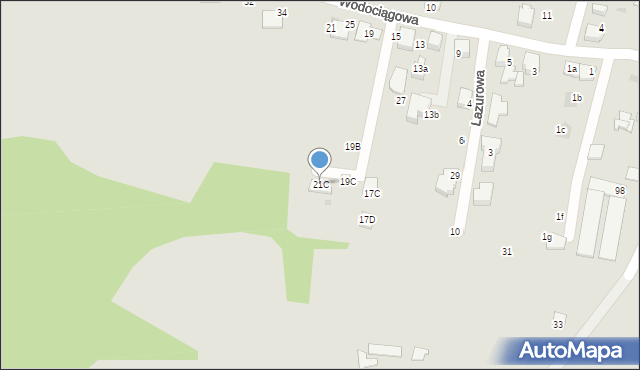 Mikołów, Wodociągowa, 21C, mapa Mikołów