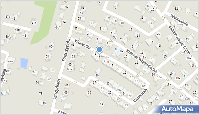 Mikołów, Wojaczka Rafała, 3, mapa Mikołów