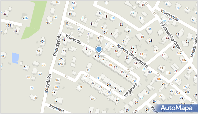 Mikołów, Wojaczka Rafała, 5, mapa Mikołów