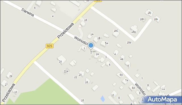 Mikołów, Wolności, 2, mapa Mikołów