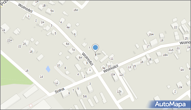 Mikołów, Wolności, 8, mapa Mikołów