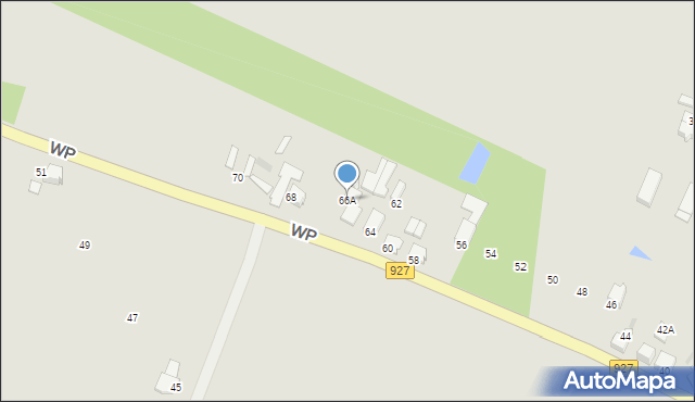 Mikołów, Wojska Polskiego, 66A, mapa Mikołów