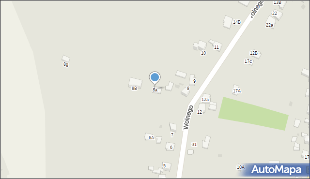 Mikołów, Wolnego Konstantego, 8a, mapa Mikołów