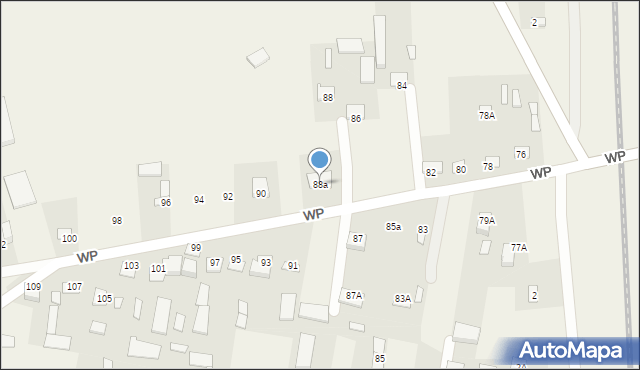 Milanów, Wojska Polskiego, 88a, mapa Milanów