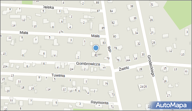 Milanówek, Wojska Polskiego, 81, mapa Milanówek