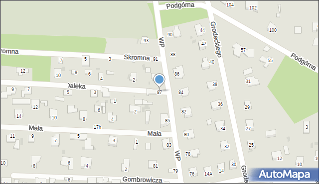 Milanówek, Wojska Polskiego, 87, mapa Milanówek