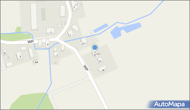 Miłkowice, Wojska Polskiego, 1c, mapa Miłkowice