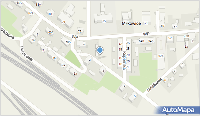 Miłkowice, Wojska Polskiego, 56b, mapa Miłkowice