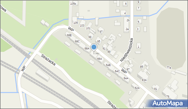 Miłkowice, Wojska Polskiego, 66B, mapa Miłkowice