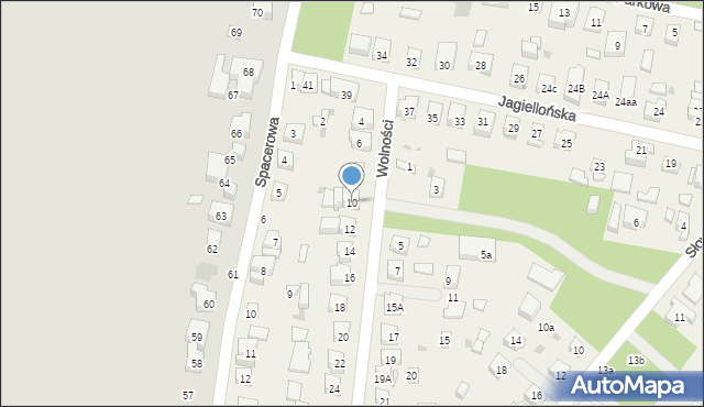 Mirków, Wolności, 10, mapa Mirków