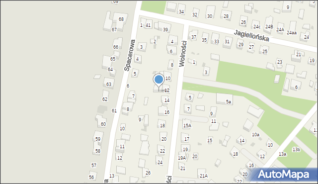 Mirków, Wolności, 12a, mapa Mirków