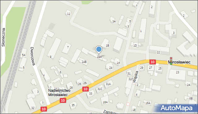 Mirosławiec, Wolności, 24A, mapa Mirosławiec