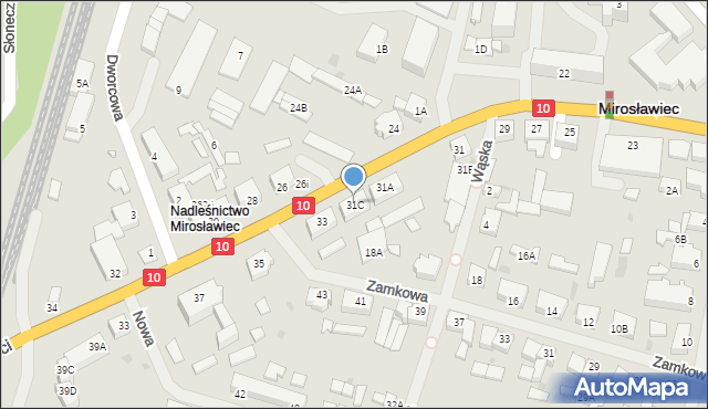 Mirosławiec, Wolności, 31C, mapa Mirosławiec