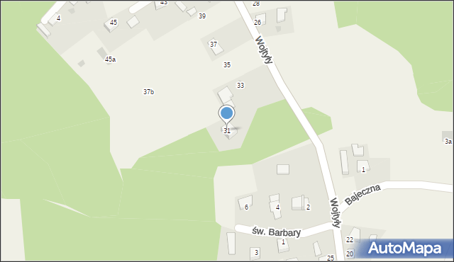 Mirów, Wojtyły Karola, 31, mapa Mirów