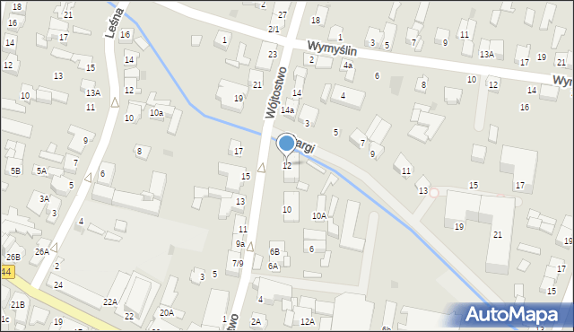 Mława, Wójtostwo, 12, mapa Mława