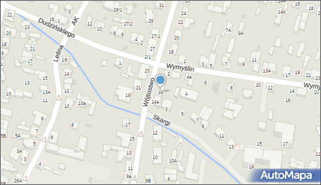 Mława, Wójtostwo, 14, mapa Mława