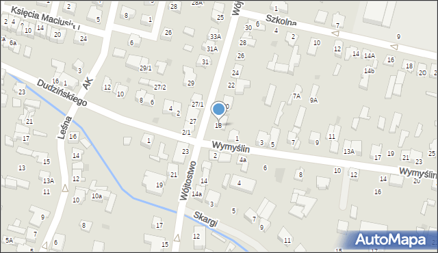 Mława, Wójtostwo, 18, mapa Mława