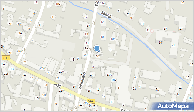 Mława, Wójtostwo, 6A, mapa Mława