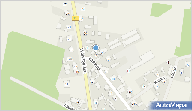 Mochy, Wolności, 3, mapa Mochy