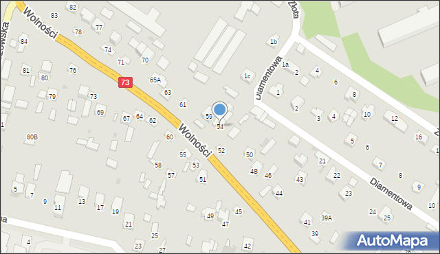 Morawica, Wolności, 54, mapa Morawica