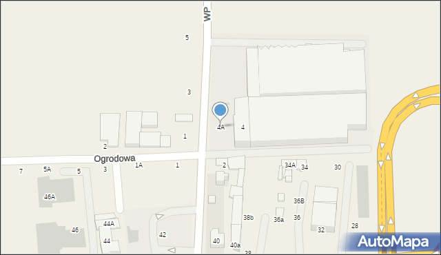 Mory, Wojska Polskiego, 4A, mapa Mory