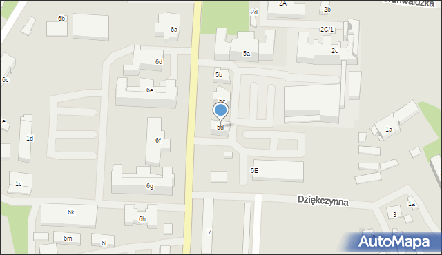 Mrągowo, Wojska Polskiego, 5d, mapa Mrągowo