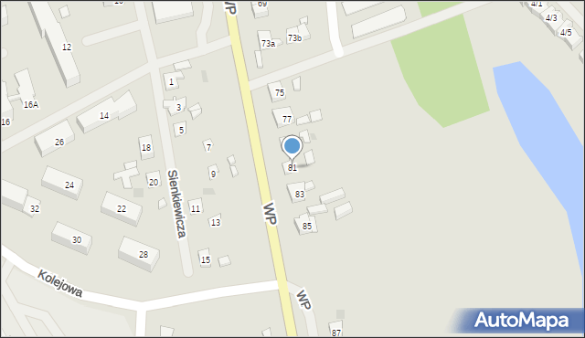 Mrągowo, Wojska Polskiego, 81, mapa Mrągowo